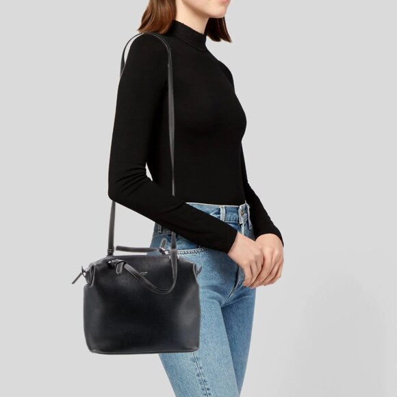 Celine Leather Soft Cube Crossbody Bag Navy and Black - Picture 5 of 14